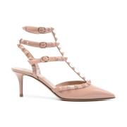 Poederroze Rockstud Hak Valentino Garavani , Pink , Dames