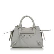 Pre-owned Leather balenciaga-bags Balenciaga Vintage , Gray , Dames