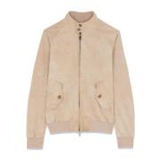 Klassieke Suede Harrington Jas Baracuta , Brown , Heren