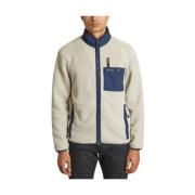 Synch Jkt Jas - Gerecycled Polyester Fleece Patagonia , White , Heren