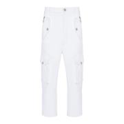 Cotton Cargo Broek Balmain , White , Heren