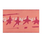 Zijden Logo Sjaal Givenchy , Orange , Unisex