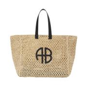 Grote Rio Tote tas Anine Bing , Beige , Dames