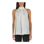 Mouwloze Top Nineminutes , White , Dames