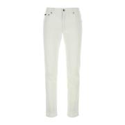 Witte stretch denim jeans Dolce & Gabbana , White , Heren