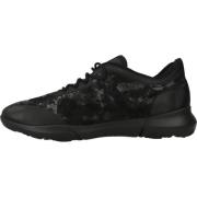 Stijlvolle Nebula X Sneakers voor Vrouwen Geox , Black , Dames