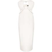 Witte strapless jurk met geplooide details Jacquemus , White , Dames