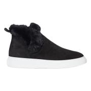 Slip-On Sneakers met Bontafwerking Hogan , Black , Dames