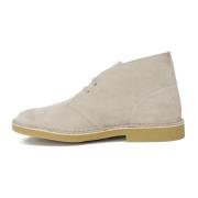 Heren Desert Bt Evo Leren Laarzen Clarks , Gray , Heren