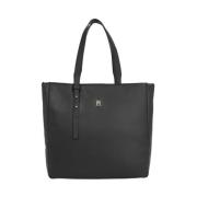 Zwarte Soft Tote Tas Tommy Hilfiger , Black , Dames