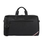 Zwarte Weekend Duffle Tas Tommy Hilfiger , Black , Heren