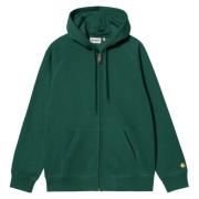 Hooded Chase Jack in Chervil Gold Carhartt Wip , Green , Heren