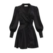 Zijden jurk Zimmermann , Black , Dames