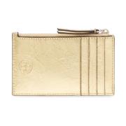 Fleming Zachte kaarthouder Tory Burch , Yellow , Dames