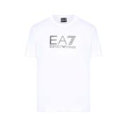 Logo T-shirt Emporio Armani EA7 , White , Heren