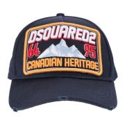 Canadese Heritage Baseball Cap Dsquared2 , Blue , Heren