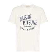 Klassieke T-shirts en Polos Maison Kitsuné , Beige , Heren