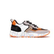 Heren Sneakers - Zwart/Grijs/Oranje Voile Blanche , Gray , Heren