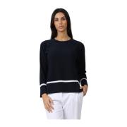 Stijlvolle Crew Neck Sweater Gran Sasso , Blue , Dames