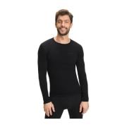 Lange wollen shirt Falke , Black , Heren