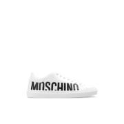 Sneakers met logo Moschino , White , Heren