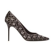 Ruby suède en kristallen pumps Balmain , Black , Dames