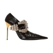 Clara Western patchwork lakleren pumps Balmain , Black , Dames