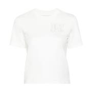 Monogram Tee - Stijlvolle Dames T-shirt Palm Angels , White , Dames