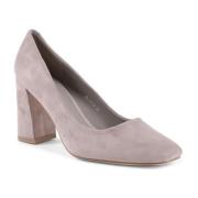 Beige Stoffen Pump met 8cm Hak 19v69 Italia , Beige , Dames