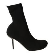 Zwarte Anatomische Bootie Laarzen Balenciaga , Black , Dames