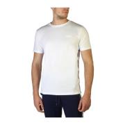 Heren Logo Katoenen T-Shirt Moschino , White , Heren