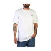 Heren Logo T-shirt Moschino , White , Heren