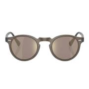 Unisex Gregory Peck Zonnebril Oliver Peoples , Gray , Unisex