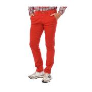 Rode Rits Slim-fit Broek Napapijri , Red , Heren