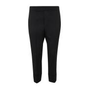 Cropped Trousers Sapio , Black , Heren