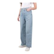 Stijlvolle Wide Trousers Agolde , Blue , Dames