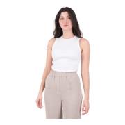 Mouwloze Top Agolde , White , Dames