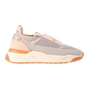 Beige Stoffen Sneakers Santoni , Beige , Dames