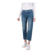 Moderne Straight Jeans Mother , Blue , Dames