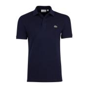 Donkerblauw Poloshirt met Korte Mouw Lacoste , Blue , Heren