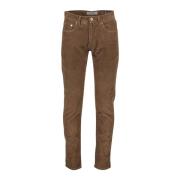 Bruine Jeans 5-Pocket Model Pierre Cardin , Brown , Heren