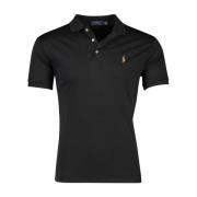 Zwarte polo shirt met korte mouwen Ralph Lauren , Black , Heren