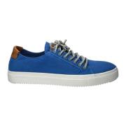 Heldere Blauwe Canvas Sneaker Blackstone , Blue , Heren