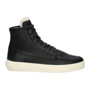 Aspen Elliot Zwart Sneaker Hoog Blackstone , Black , Heren