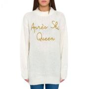 Amaia Apres Queen Gebreide Jurk MC2 Saint Barth , White , Dames