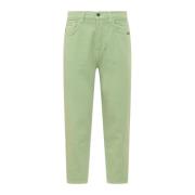 Straight Jeans Amish , Green , Heren