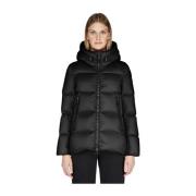 Waterbestendige Gewatteerde Donsjas Moncler , Black , Dames