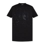 T-shirt met logo Versace , Black , Heren