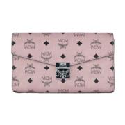 Diamond Logo Clutch Crossbody Tas MCM , Pink , Dames