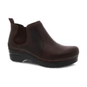 Bruine leren instaplaars Dansko , Brown , Dames